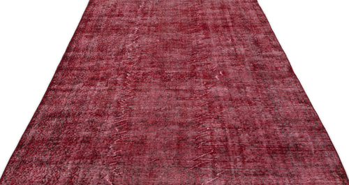 Atina Red Vintage Wool Handmade Area Rug 5'7" x 9'5"