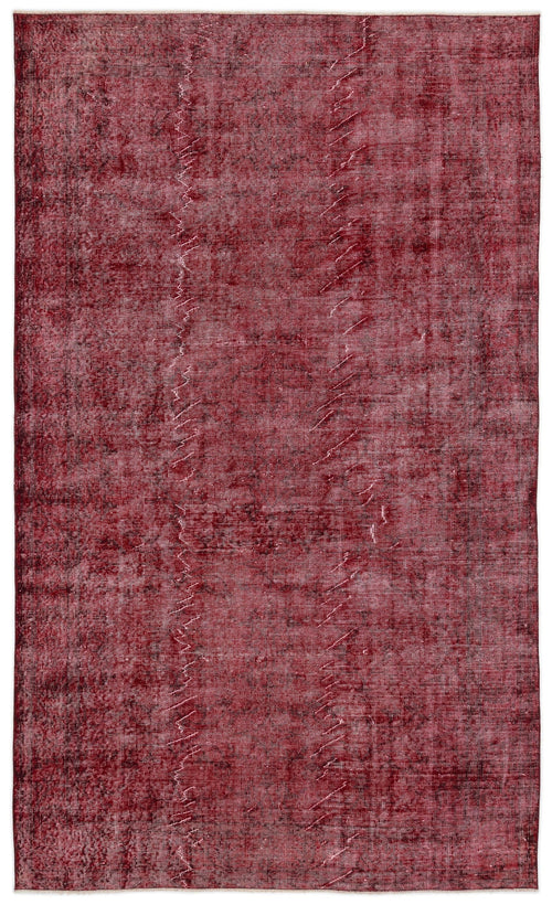 Atina Red Vintage Wool Handmade Area Rug 5'7" x 9'5"