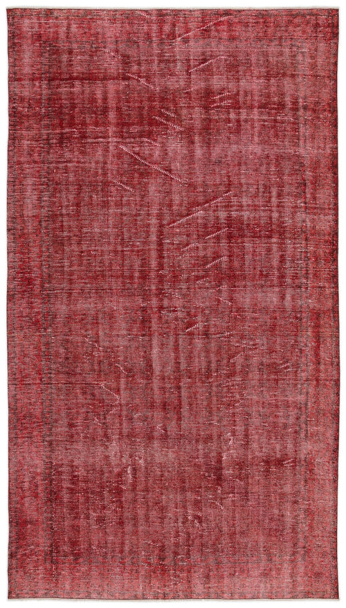 Atina Red Vintage Wool Handmade Area Rug 5'9" x 9'11"