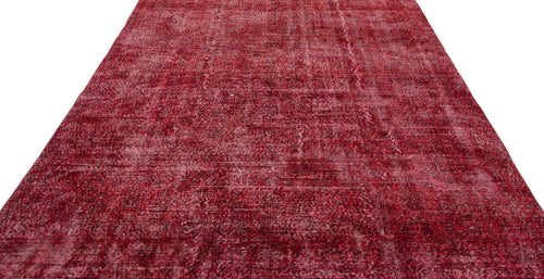 Atina Red Vintage Wool Handmade Area Rug 6'11" x 10'4"