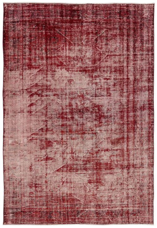 Atina Red Vintage Wool Handmade Area Rug 6'8" x 9'9"