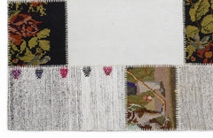 Teselya 1367 Beige Floral Wool Handmade Area Rug 5'3" x 7'7"