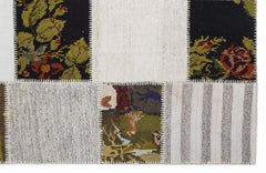 Teselya 1367 Beige Floral Wool Handmade Area Rug 5'3" x 7'7"