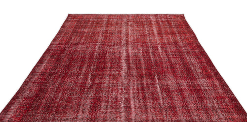 Atina Red Vintage Wool Handmade Area Rug 6'10" x 10'4"