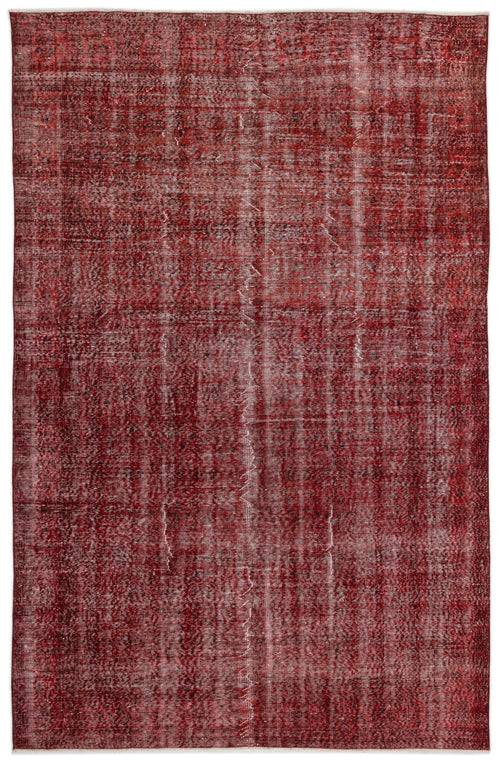 Atina Red Vintage Wool Handmade Area Rug 6'10" x 10'4"