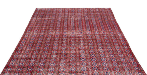 Atina Red Vintage Wool Handmade Area Rug 6'0" x 8'9"