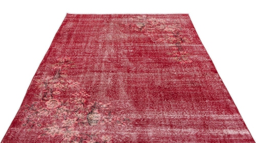 Atina Red Vintage Wool Handmade Area Rug 5'3" x 9'0"