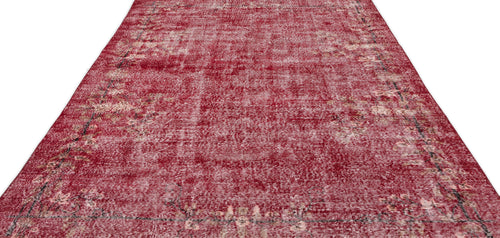 Atina Red Vintage Wool Handmade Area Rug 7'0" x 11'0"