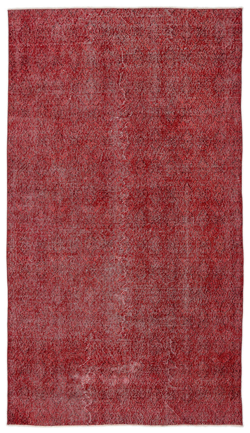 Atina Red Vintage Wool Handmade Area Rug 5'1" x 9'0"