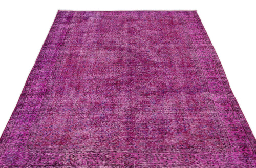 Atina Pink Vintage Wool Handmade Area Rug 4'9" x 8'10"