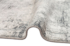 Vintage Area Rug | Pistoia Mink Machine Made Rug, High Low Carved Carpet, Easy To Clean