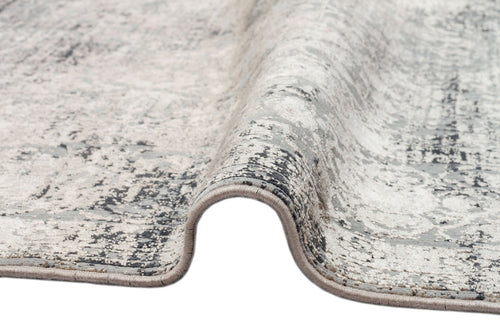 Vintage Area Rug | Pistoia Mink Machine Made Rug, High Low Carved Carpet, Easy To Clean