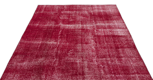 Atina Red Vintage Wool Handmade Area Rug 5'9" x 9'1"