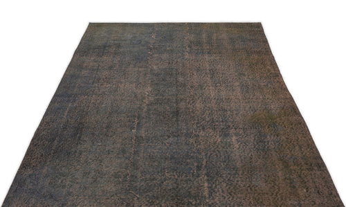 Atina Grey Vintage Wool Handmade Area Rug 5'3" x 8'11"
