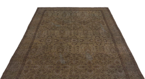 Atina Grey Vintage Wool Handmade Area Rug 5'7" x 9'7"