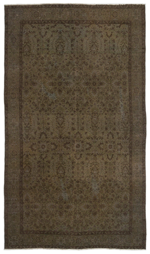 Atina Grey Vintage Wool Handmade Area Rug 5'7" x 9'7"