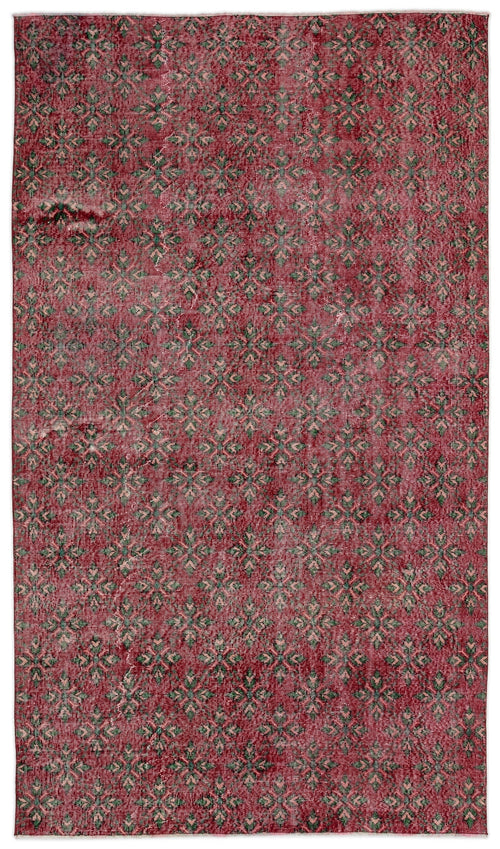 Atina Red Vintage Wool Handmade Area Rug 5'6" x 9'8"