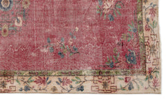 Atina Red Classic Wool Handmade Area Rug 5'7" x 8'5"