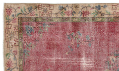 Atina Red Classic Wool Handmade Area Rug 5'7" x 8'5"