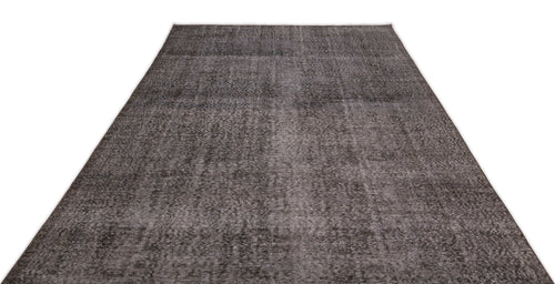 Atina Grey Vintage Wool Handmade Area Rug 6'5" x 10'7"