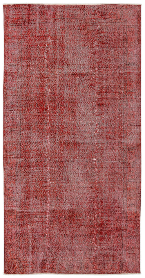 Atina Red Vintage Wool Handmade Area Rug 4'11" x 9'11"