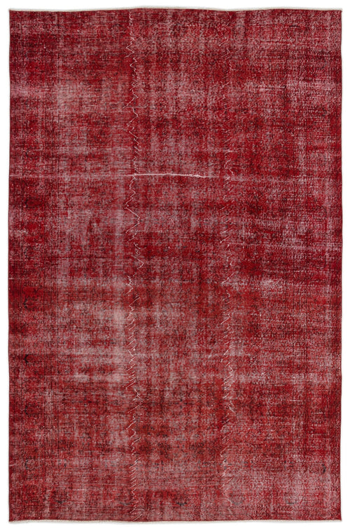 Atina Red Vintage Wool Handmade Area Rug 6'10" x 10'4"