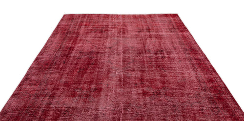 Atina Red Vintage Wool Handmade Area Rug 6'11" x 10'2"
