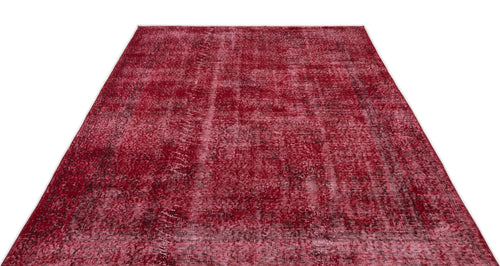 Atina Red Vintage Wool Handmade Area Rug 5'9" x 9'0"