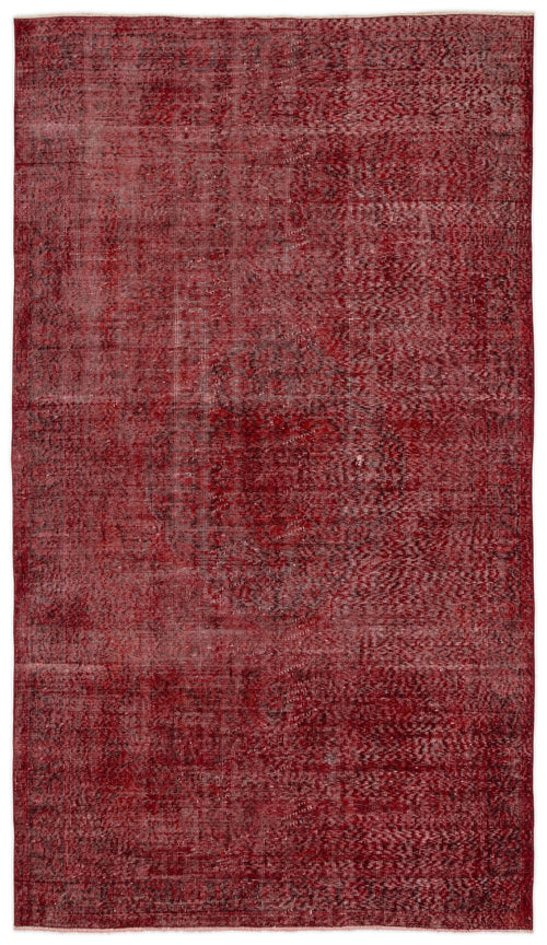 Atina Red Vintage Wool Handmade Area Rug 5'3" x 8'10"