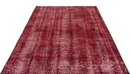 Atina Red Vintage Wool Handmade Area Rug 5'0" x 9'2"