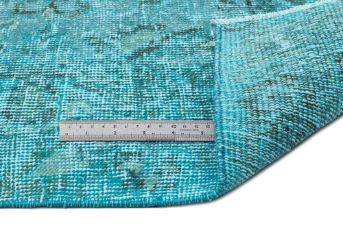 Atina Turquoise Vintage Wool Handmade Area Rug 6'0" x 8'6"