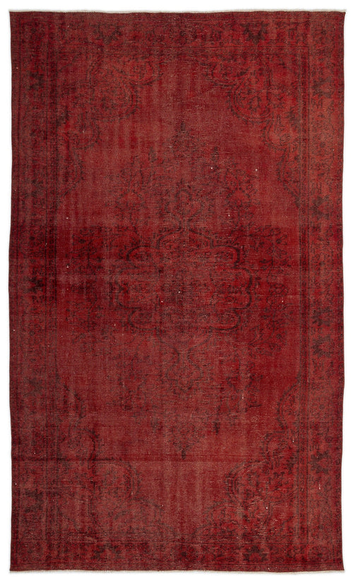 Atina Red Vintage Wool Handmade Area Rug 5'10" x 9'6"