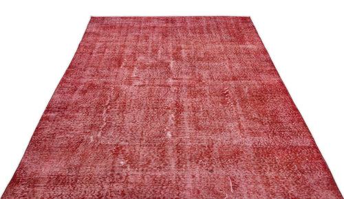Atina Red Vintage Wool Handmade Area Rug 5'8" x 9'0"