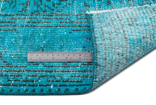Atina Turquoise Vintage Wool Handmade Area Rug 6'0" x 10'0"