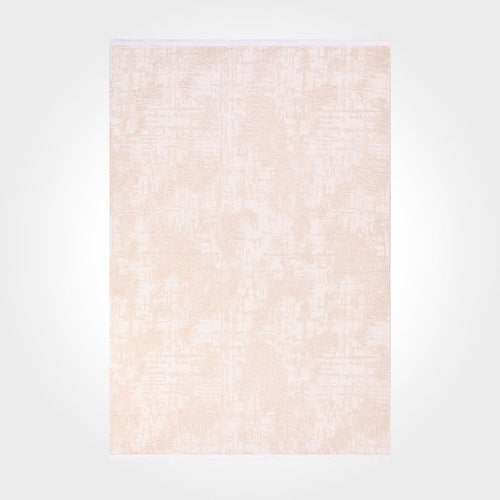 Millia Cream Modern Bamboo Viscose Machine Made Area Rug