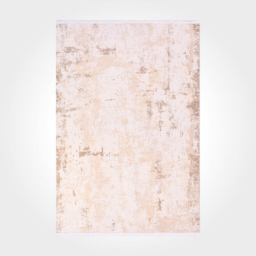 Modern Bamboo Area Rug – Machine Made Cream Color Rug with Soft Pile Carpet