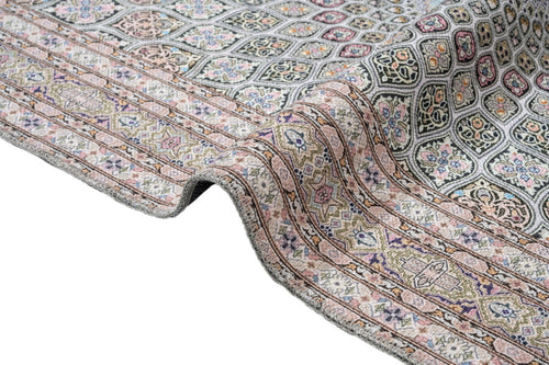 Classic Cotton Area Rug – Beige Chenille Digital Print Rug by Pia Monte