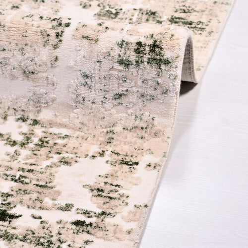 Modern Bamboo Area Rug – Machine Made Rug With Soft Pile & Overlocked Edge