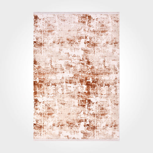 isabelle Orange Modern Bamboo Viscose Machine Made Area Rug