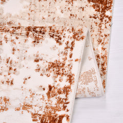 isabelle Orange Modern Bamboo Viscose Machine Made Area Rug