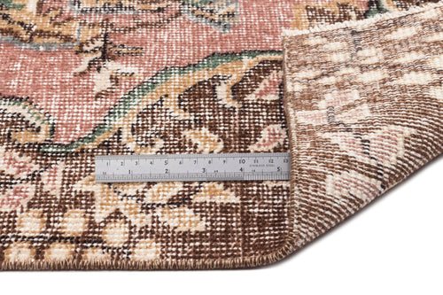 Atina Brown Classic Wool Handmade Area Rug 6'6" x 9'9"