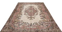 Atina Brown Classic Wool Handmade Area Rug 6'6" x 9'9"