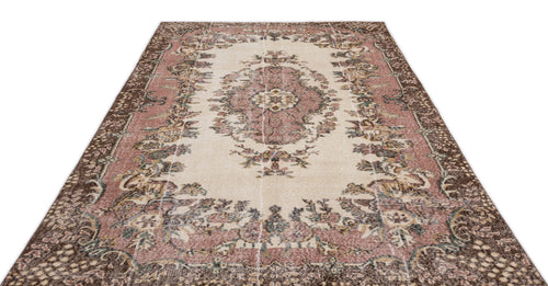Atina Brown Classic Wool Handmade Area Rug 6'6" x 9'9"