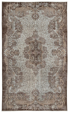 Atina Cream Classic Wool Handmade Area Rug 6'0" x 9'9"