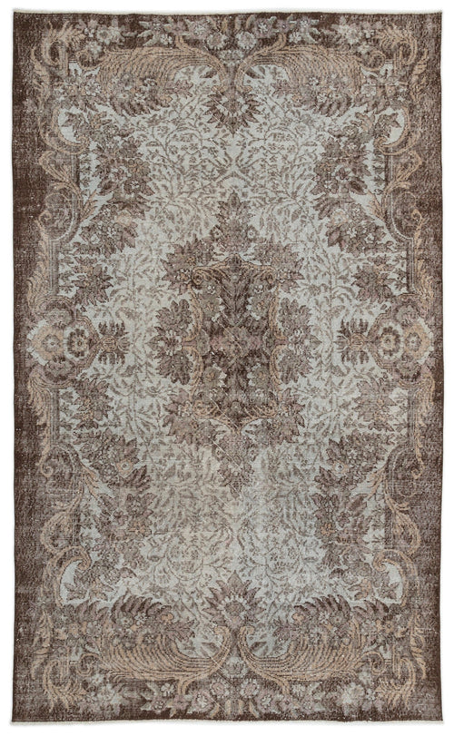 Atina Cream Classic Wool Handmade Area Rug 6'0" x 9'9"