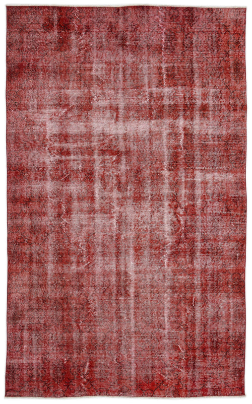 Atina Red Vintage Wool Handmade Area Rug 5'8" x 9'2"