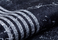 Digital Print Area Rug – Black Frame Stylish Non Slip Antibacterial Carpet