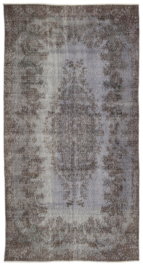 Atina Grey Vintage Wool Handmade Area Rug 5'8" x 9'7"