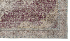 Atina Burgundy Classic Wool Handmade Area Rug 4'10" x 9'8"