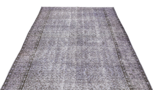 Atina Grey Vintage Wool Handmade Area Rug 5'1" x 9'0"
